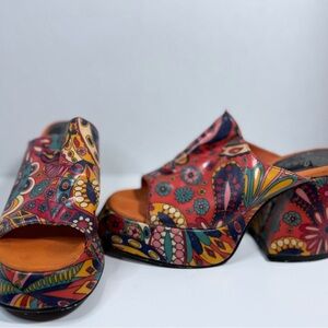 Colorful Floral Women's Mules